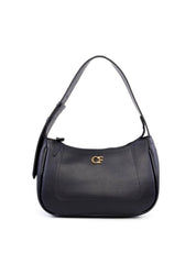 Bolsa Hobo de Mão com Costuras - Preta BSI-6203 - PR