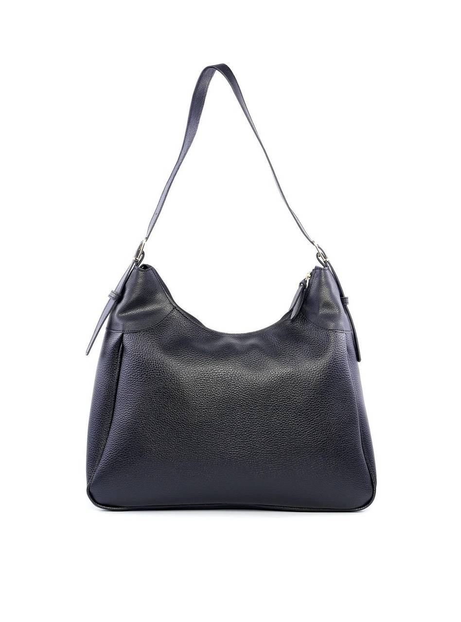 Bolsa Hobo com Fivelas e Recortes em Sintético - Preta BSI-6202 - PR