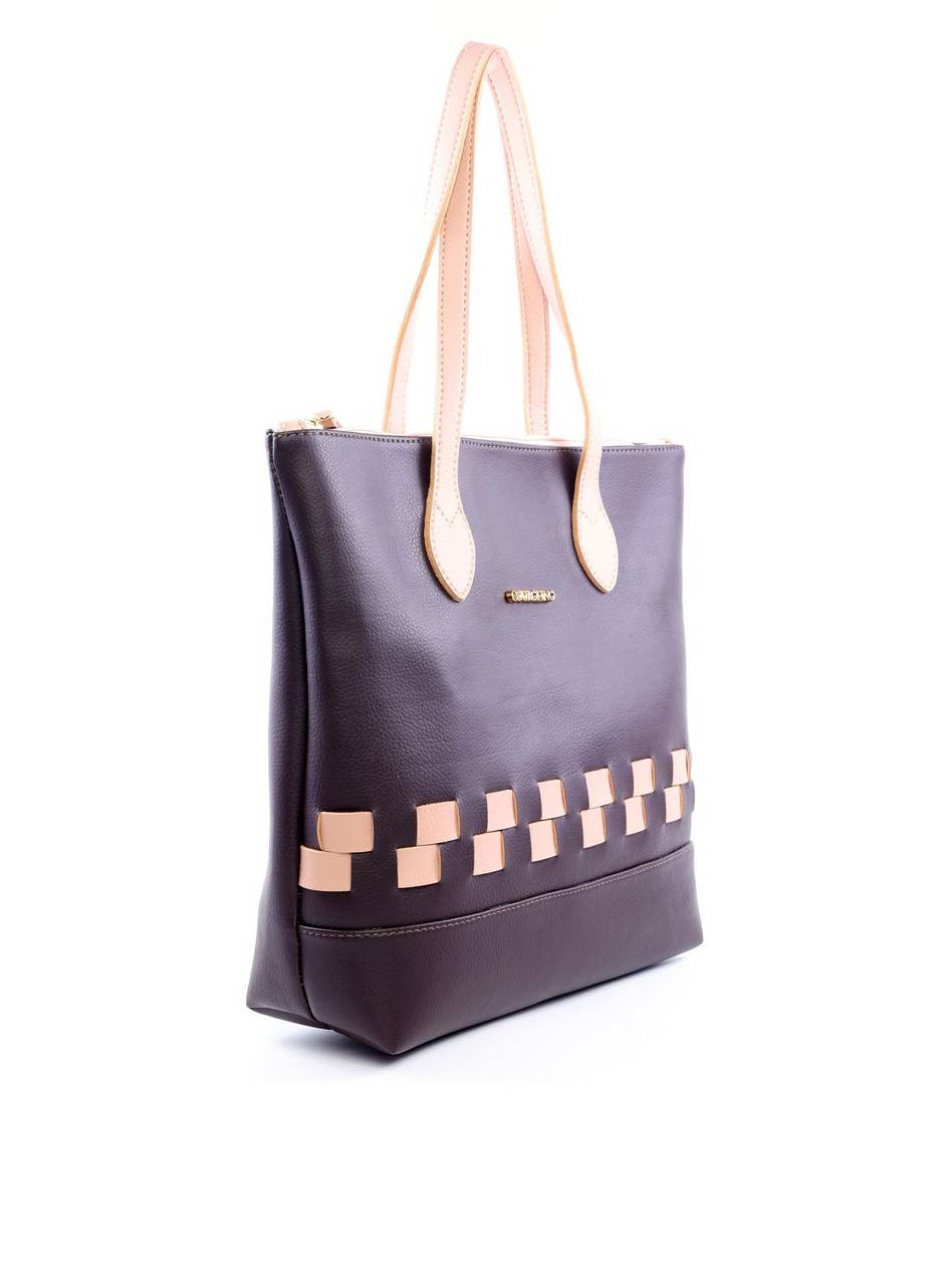 Bolsa Shopper Tiracolo com Tiras Entrelaçadas - Cacau BSI-6070 - CA