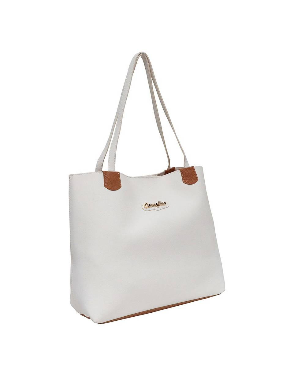 Bolsa Shopper Média Tiracolo Frente Lisa Branca BSI-5139 - BR