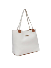 Bolsa Shopper Média Tiracolo Frente Lisa Branca BSI-5139 - BR