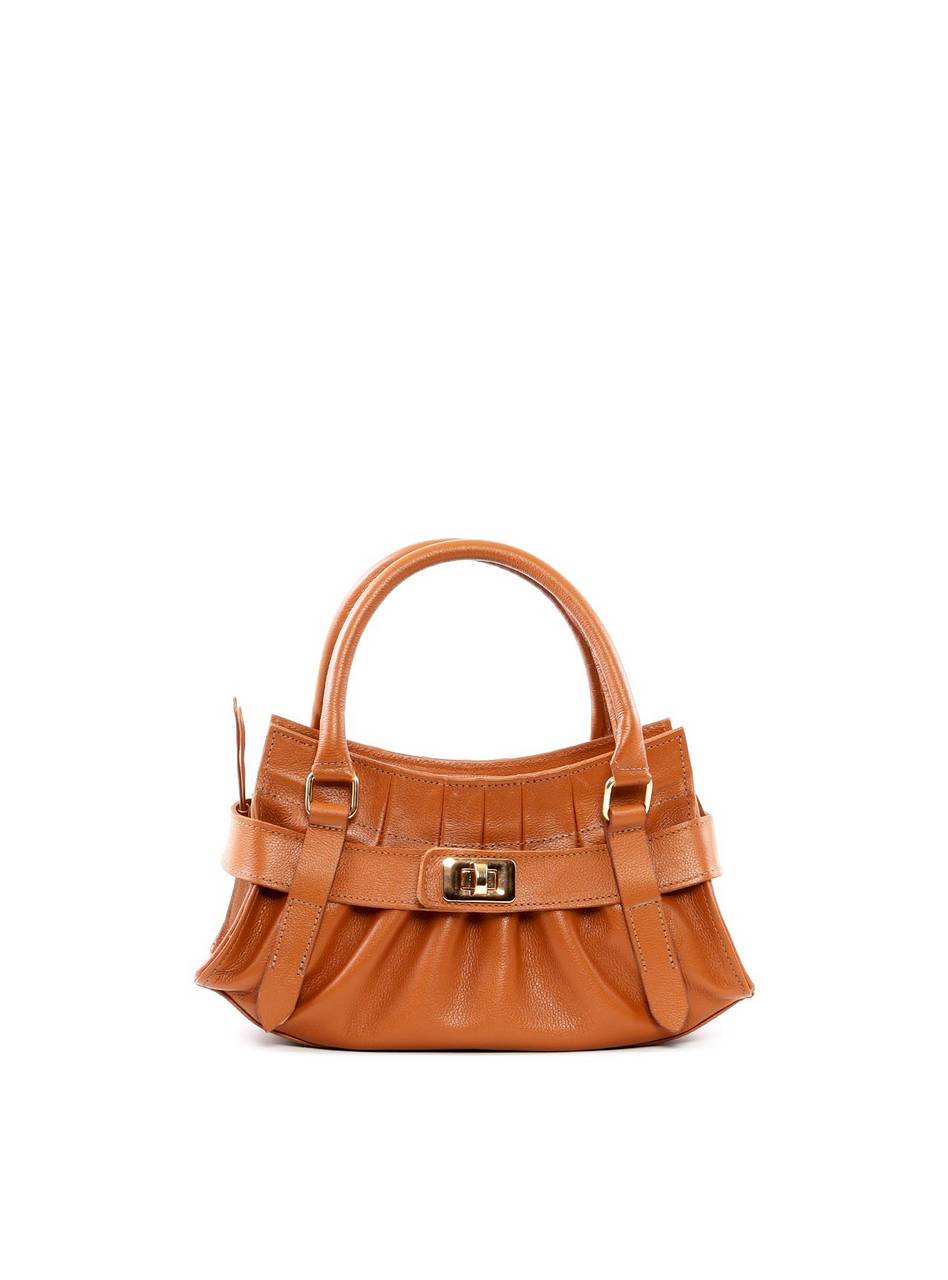 Bolsa Tote Média com Drapeado e Fecho Decorativo BSI-6492 - CS