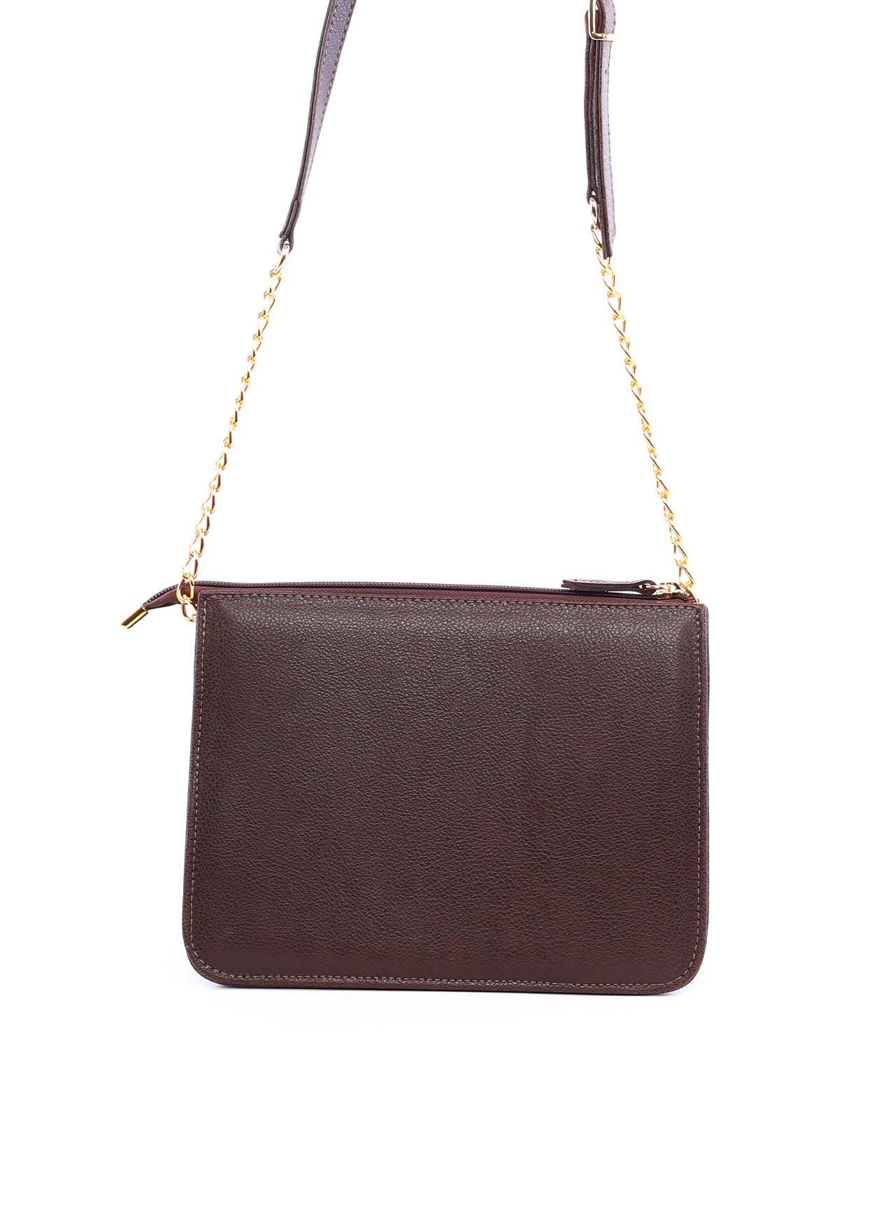 Bolsa Tote Transversal com Corrente - Cacau BSI-6276 - CA