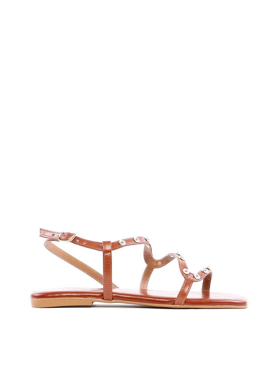 Rasteira de Tiras com Tachas - Castor SDI-11904 - CS