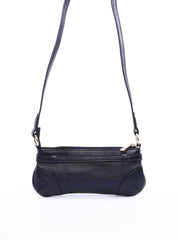 Bolsa Baguette com Alça de Mão e Cinto Pequeno Preta BSI-5938 - PR