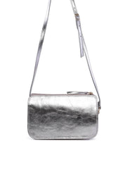 Bolsa Clutch Transversal com Bolso Removível - Prata BSI-6417 - PT