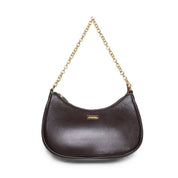 Bolsa Hobo Pequena Transversal Couro Cacau BSI-5850 - CA