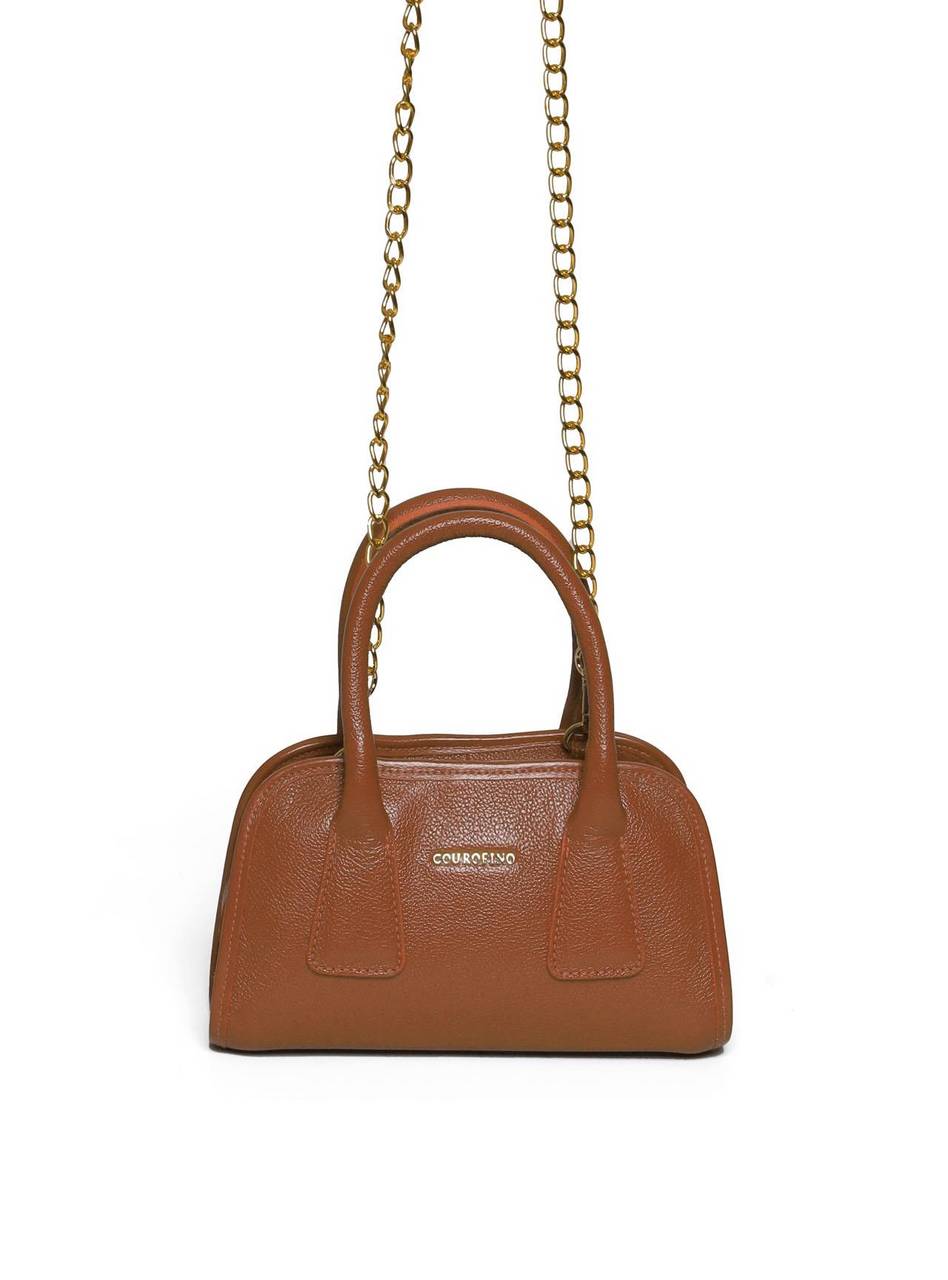Bolsa Tote Tiracolo Costura Geométrica - Castor BSI-5985 - CS