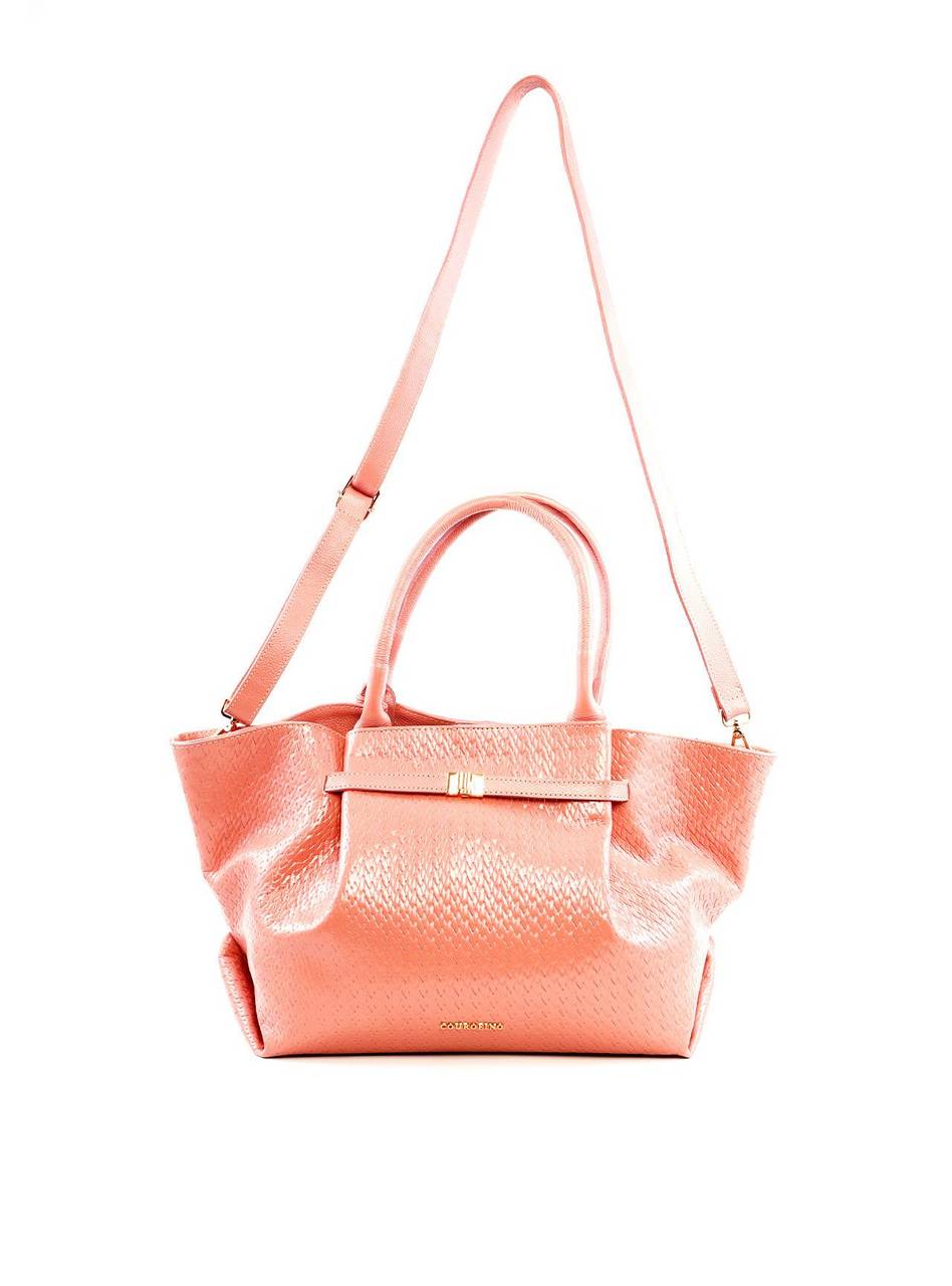 Bolsa Tote com Drapeado e Alça Dupla - Nude BSI-6275 - NU