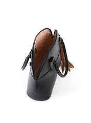 Bolsa Tote Arredondada com Barbicacho - Preta BSI-6419 - PR