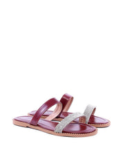 Rasteira de Dedo com Strass - Vinho SDI-11798 - VI