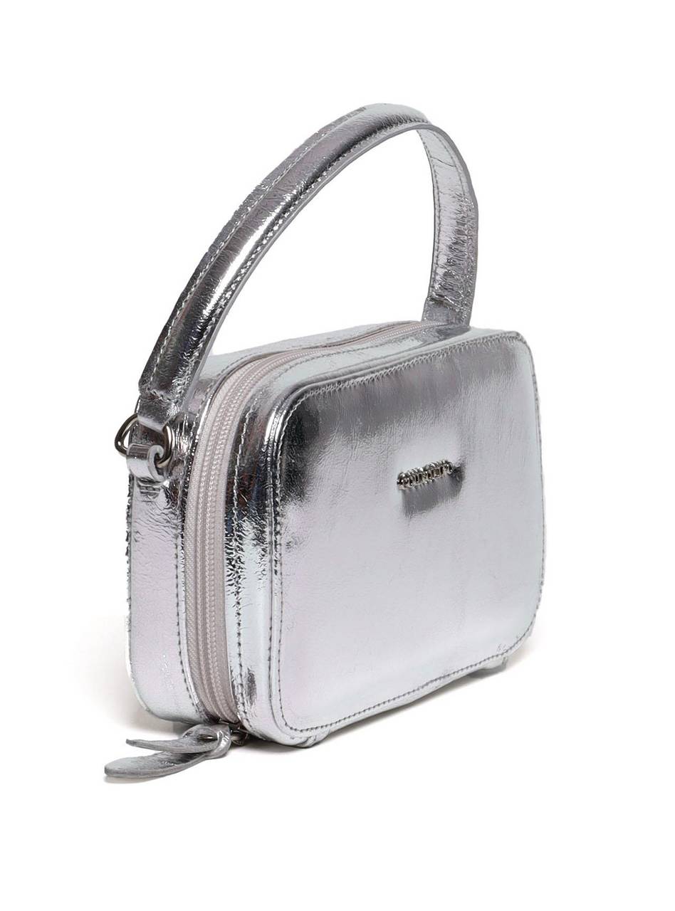 Bolsa Bag Transversal Quadrada - Prata BSI-5999 - PT