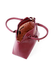 Bolsa Tote Média com Cordão Frontal - Vinho BSI-6471 - VI