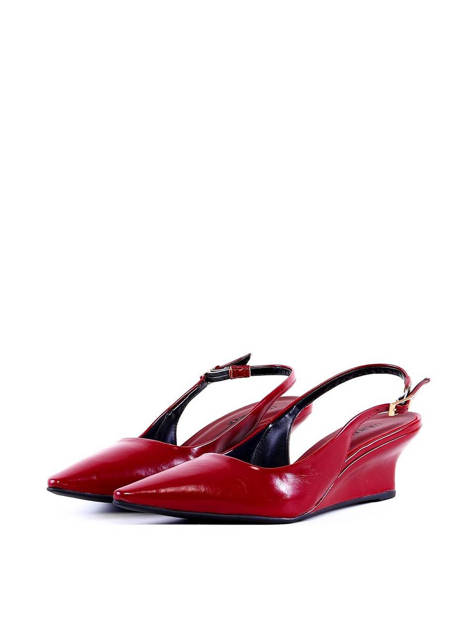 Scarpin Slingback com Salto Anabela - Vinho SD-12012 - VI