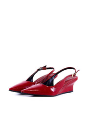 Scarpin Slingback com Salto Anabela - Vinho SD-12012 - VI