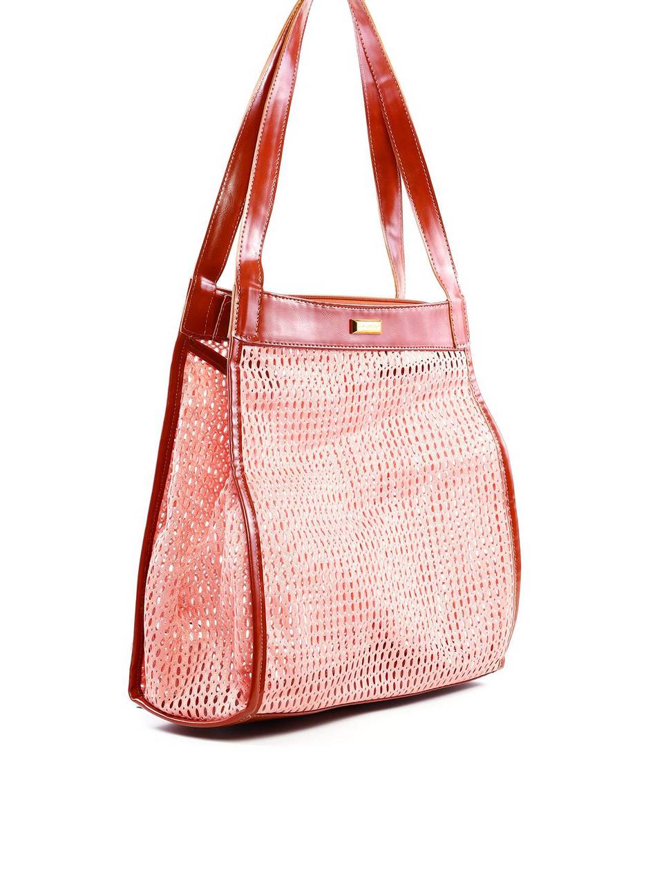 Bolsa Shopper Praiana de Tela - Rosa BSI-6304 - RS