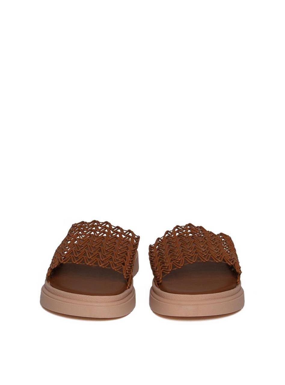 Sandália Flatform Slide com Tiras Tramadas - Castor SDI-11654 - CS