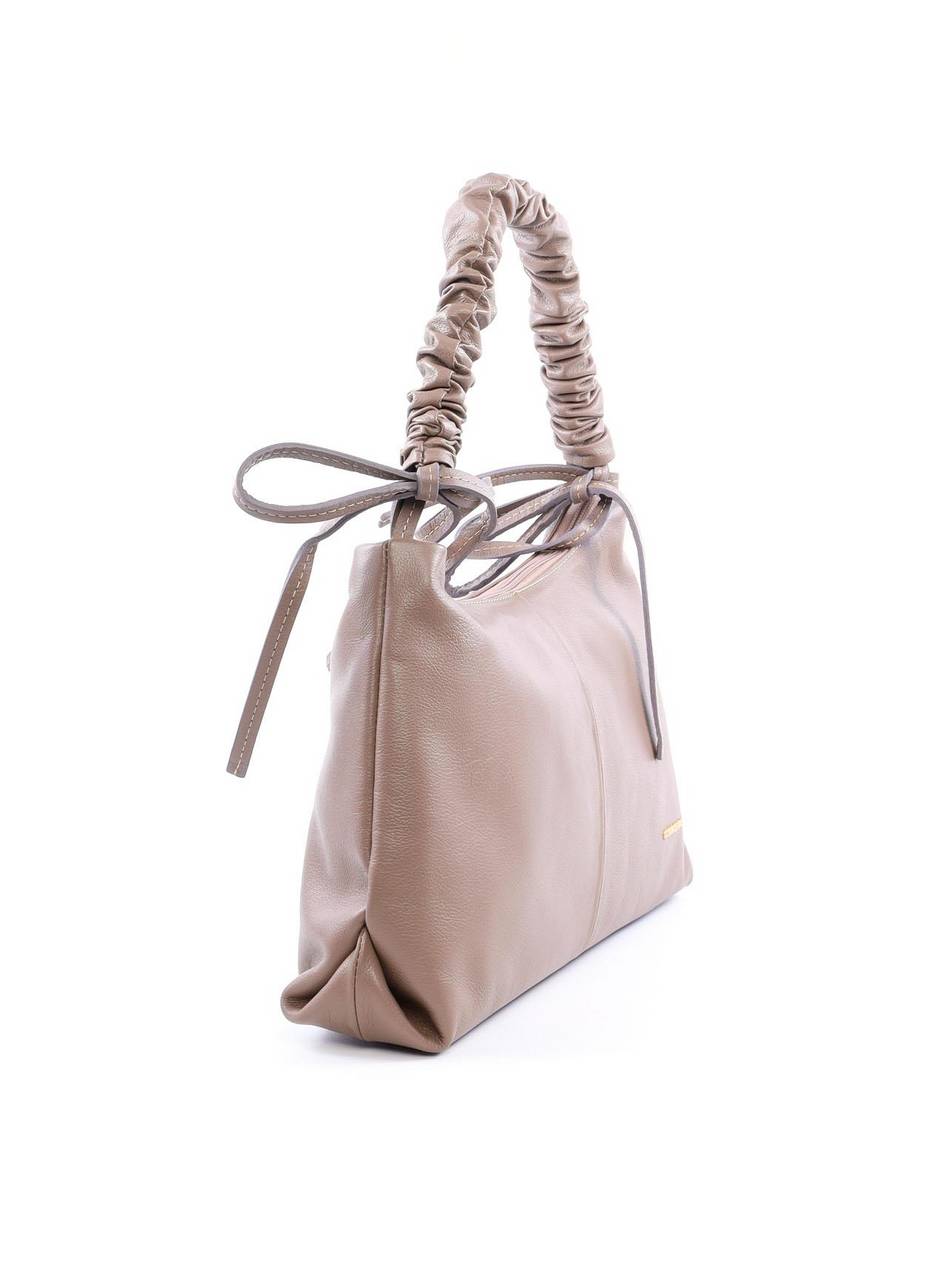 Bolsa Hobo de Mão com Alça Franzida - Cinza BSI-6009 - CZ