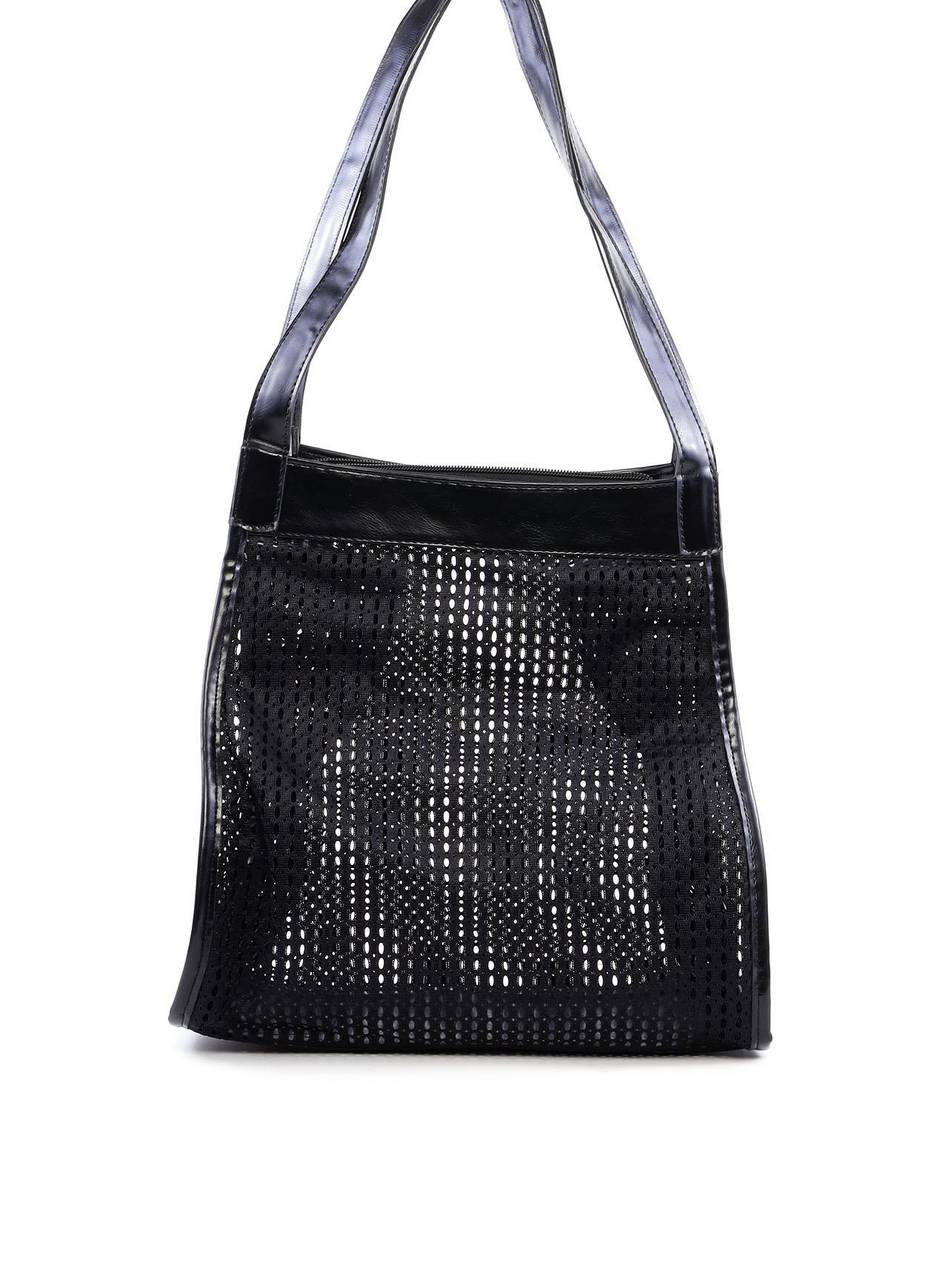 Bolsa Shopper Praiana de Tela - Preta BSI-6304 - PR