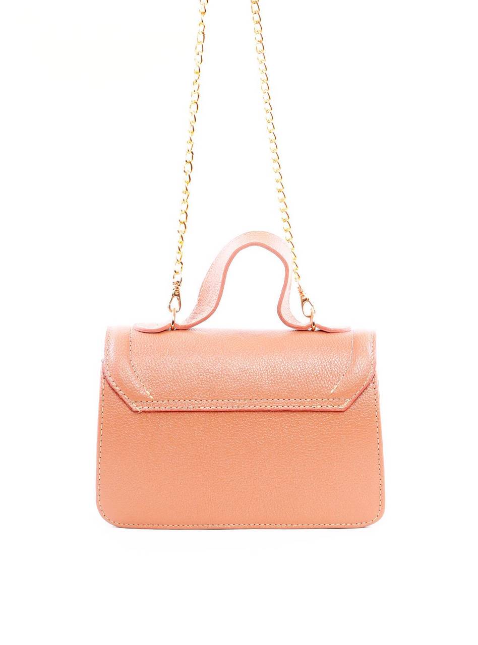 Bolsa Satchel de Mão com Fecho Giratório - Nude BSI-6283 - NU