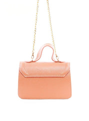 Bolsa Satchel de Mão com Fecho Giratório - Nude BSI-6283 - NU