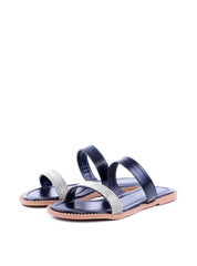 Rasteira de Dedo com Strass - Preta SDI-11798 - PR