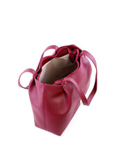 Bolsa Tote com Detalhe Drapeado - Vinho BSI-6241 - VI