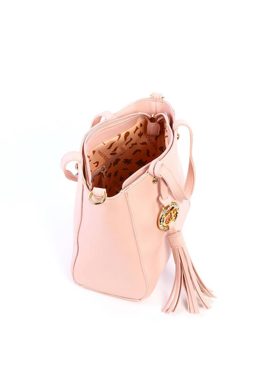 Bolsa Tote Quadrada com Barbicacho - Nude BSI-6273 - NU