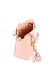 Bolsa Tote Quadrada com Barbicacho - Nude BSI-6273 - NU