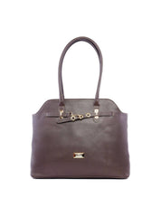 Bolsa com Detalhe de Cinto e Ilhós Frontal - Cacau BSI-6187 - CA