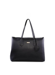 Bolsa Shopper Bag Charm Coração - Preta BSI-6413 - PR
