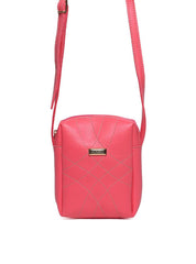 Bolsa Bag Pequena Transversal Costura Trançada - Rosa BSI-5466 - RS