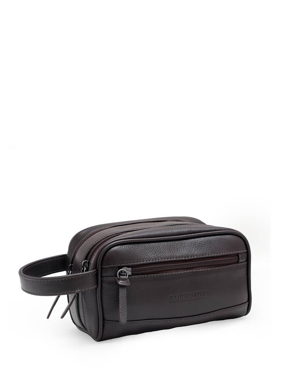 Necessaire Masculina Três Zíperes Cacau NSI-098 - CA