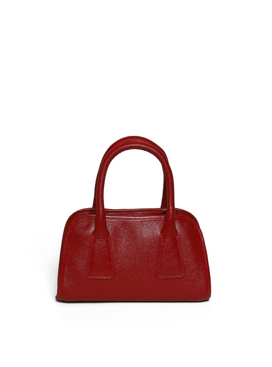 Bolsa Tote Tiracolo Costura Geométrica Vermelha  BSI-5985 - VE