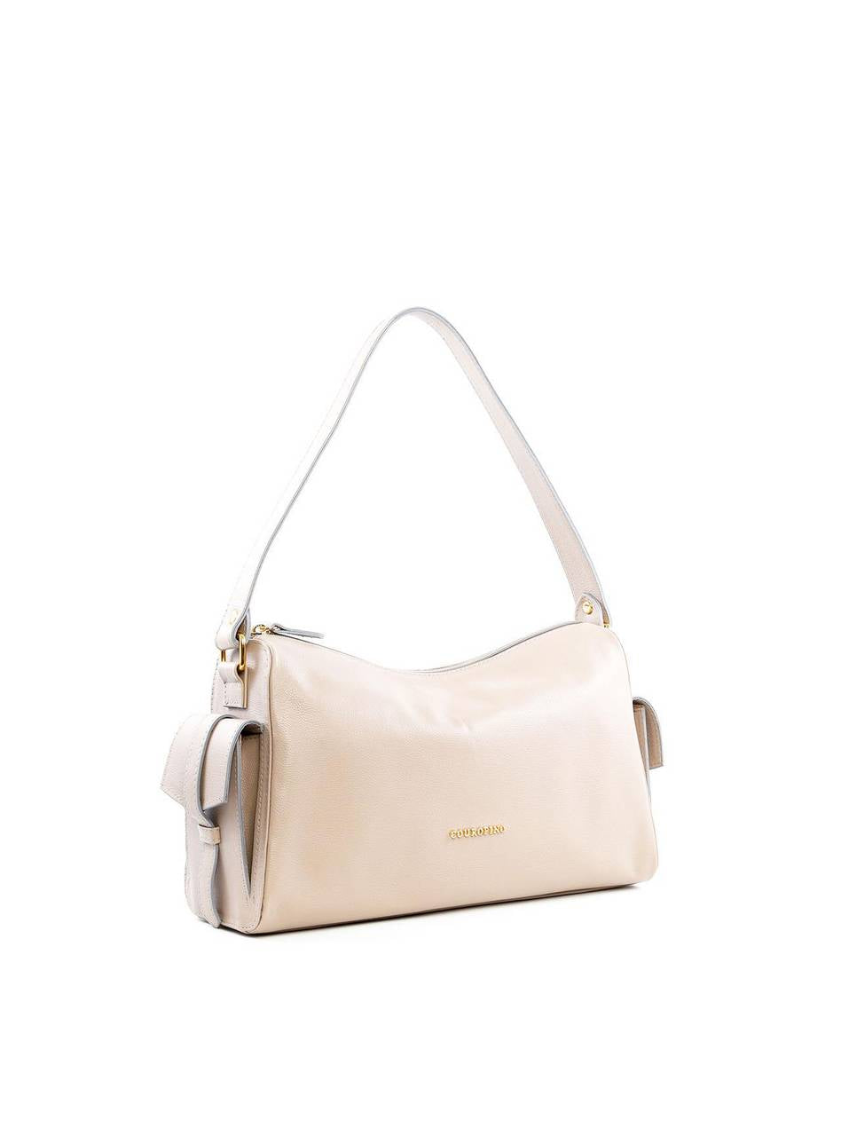 Bolsa Hobo com Bolsos Laterais - Cinza BSI-6452 - CZ