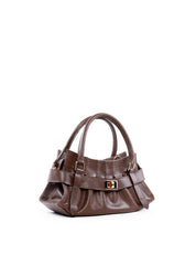 Bolsa Tote Média com Drapeado e Fecho Decorativo BSI-6492 - CA