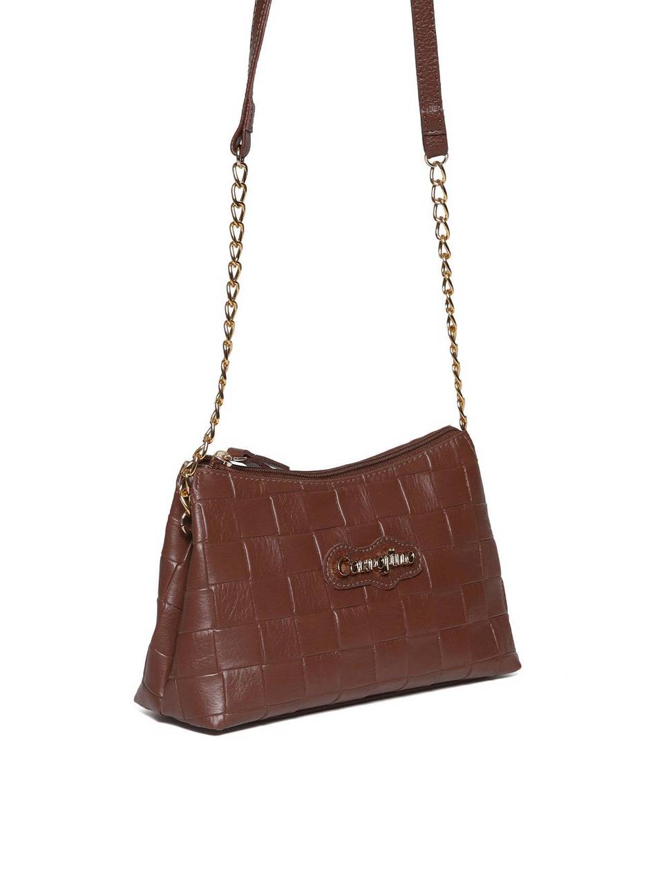 Bolsa Clutch Pequena Transversal Cacau BSI-5753 - CA