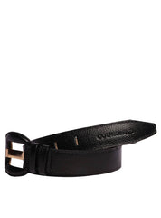 Cinto Casual Médio Couro Preto CTI-0950 - PR