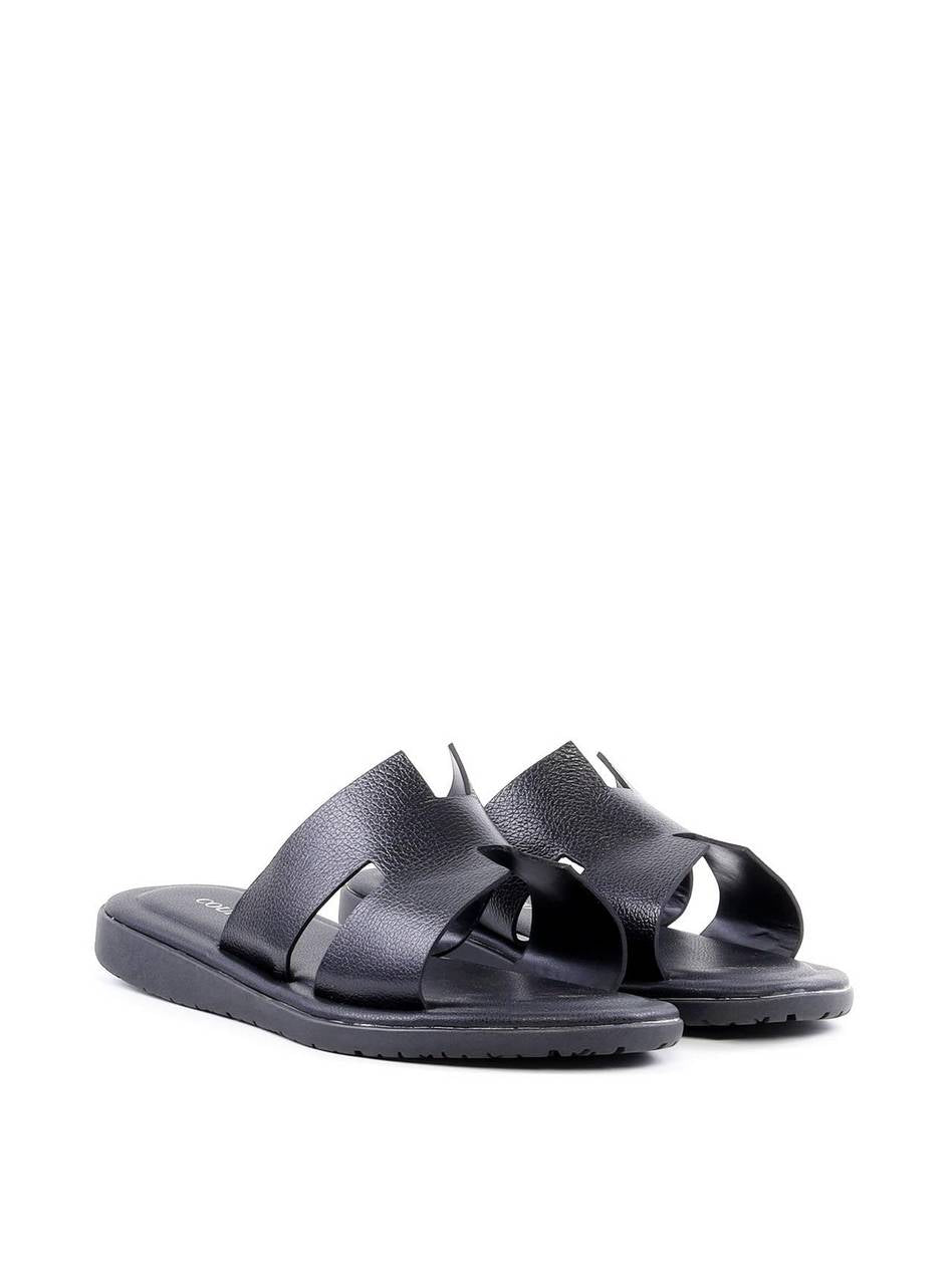 Chinelo Masculino com Recorte H - Preta SDI-12155 - PR