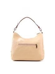 Bolsa Hobo Grande com Bolsos Frontais - Nude BSI-6468 - NU