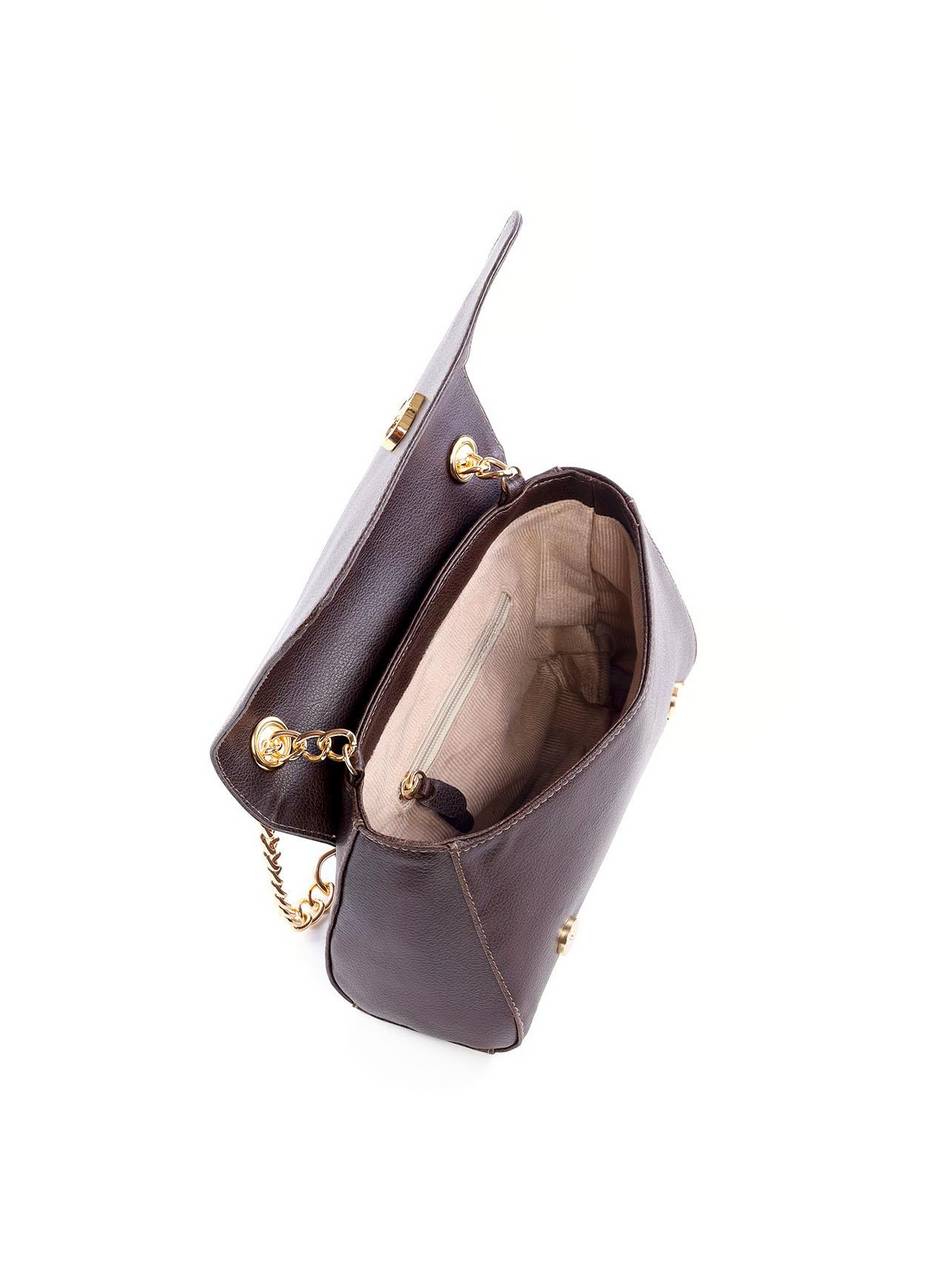 Bolsa Satchel com Tampa e Porta Batom - Cacau BSI-6188 - CA