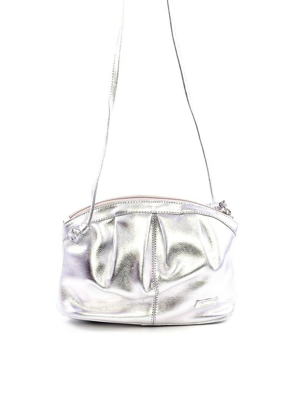 Bolsas Clutch Drapeada com Esferas - Prata BSI-6084 - PT