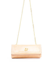 Bolsa Satchel Retangular Alça de Corrente - Nude BSI-6262 - NU