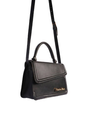 Bolsa Carteiro Transversal Lisa Preta BSI-5800 - PR