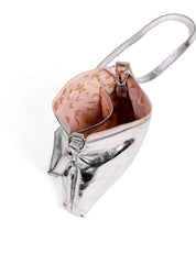 Bolsa Transversal Retangular Detalhe Drapeado - Prata BSI-6281 - PT