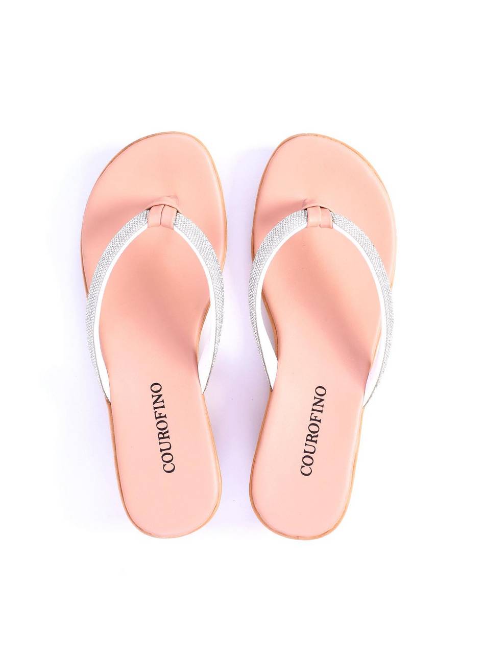 Sandália Feminina Tamanco Anabela Comfort Nude SDI-11699 - NU