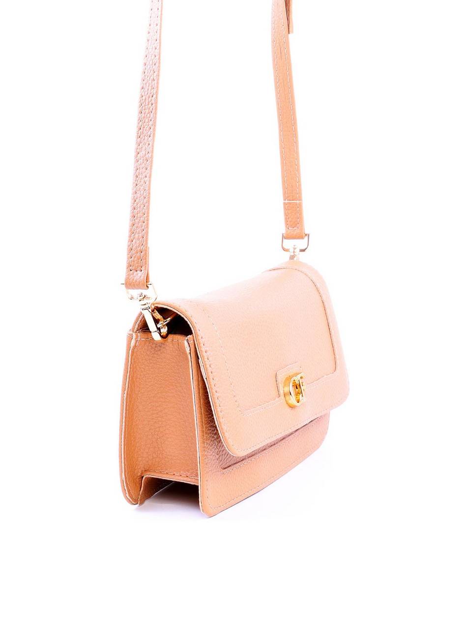 Bolsa Satchel Retangular Transversal - Nude BSI-6051 - NU