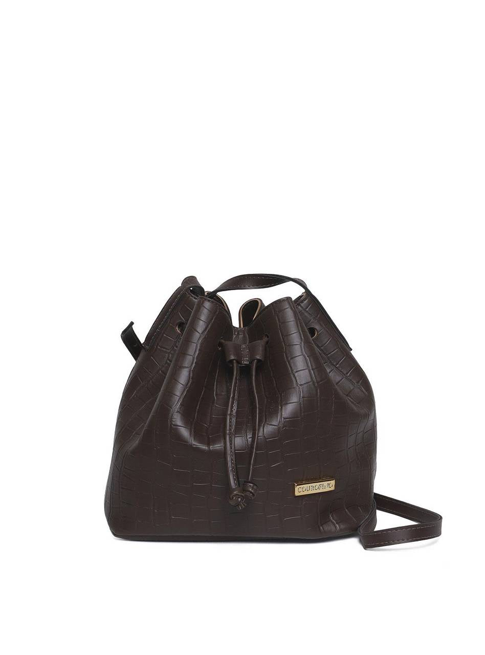 Bolsa Saco Média Transversal  - Cacau BSI-5353 - CA