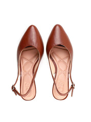Scarpin Slingback com Salto Anabela em Acrílico - Castor SDI-12067 - CS