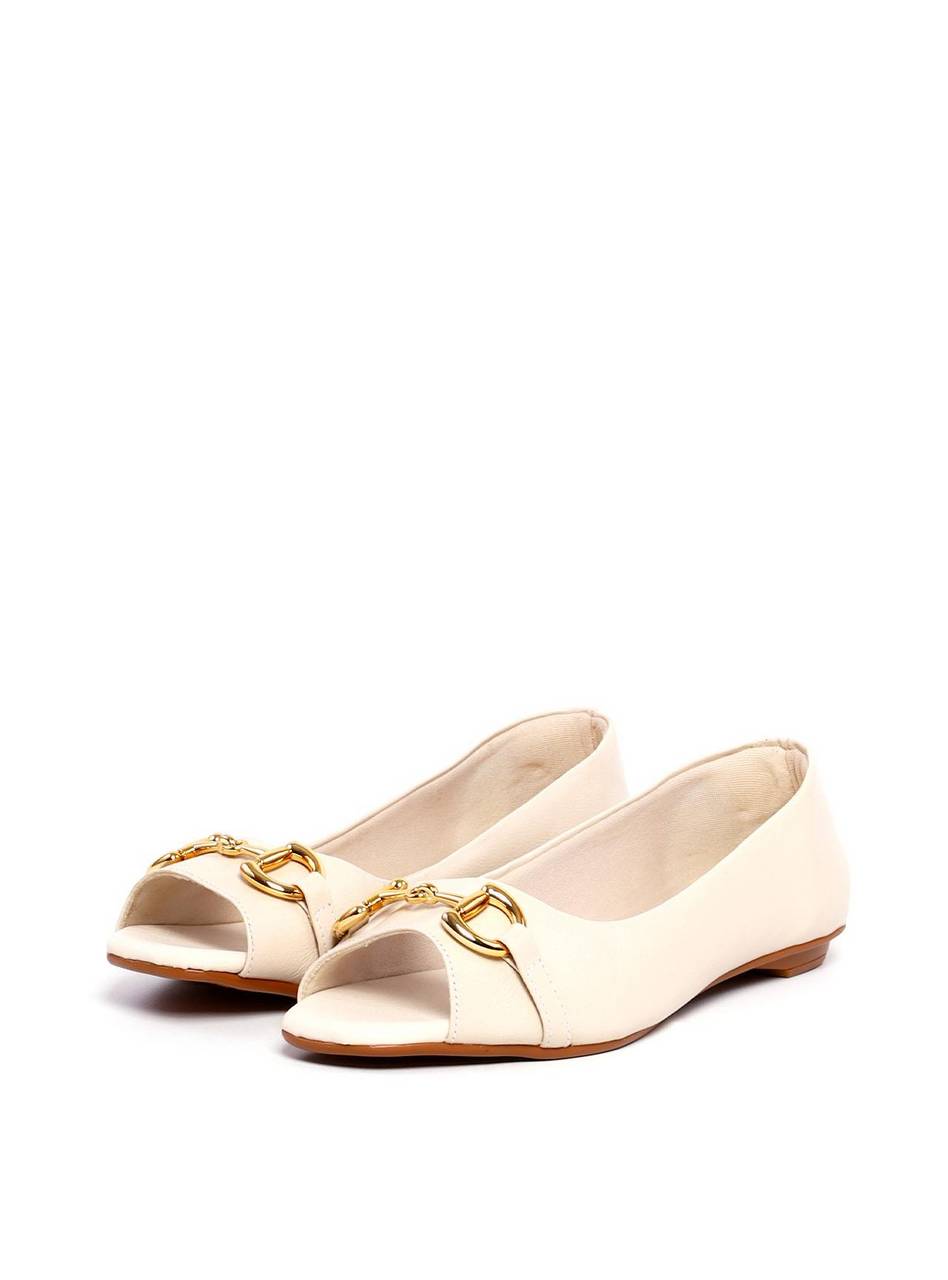 Sapatilha Peep Toe Enfeite Bridão - Fenno SDI-11982 - FE